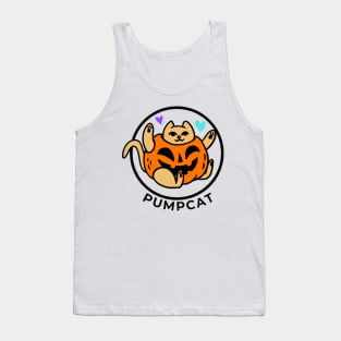 Pumpcat TShirt - Cat In Pumpkin Happy Tank Top